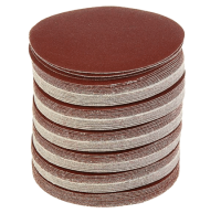 Круг абразивный шлифовальный на липучке Ø125 P120 (УПАКОВКА ПО 100ШТ)